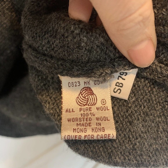 Susan Bristol VTG 1993 Hand Embroidered Wool Christmas Cardigan Sweater Womens L - Picture 9 of 12